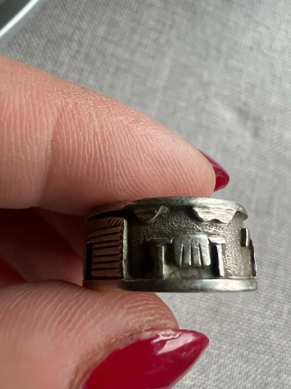 R. H. Begay Navajo Native American Sterling Silver Ring